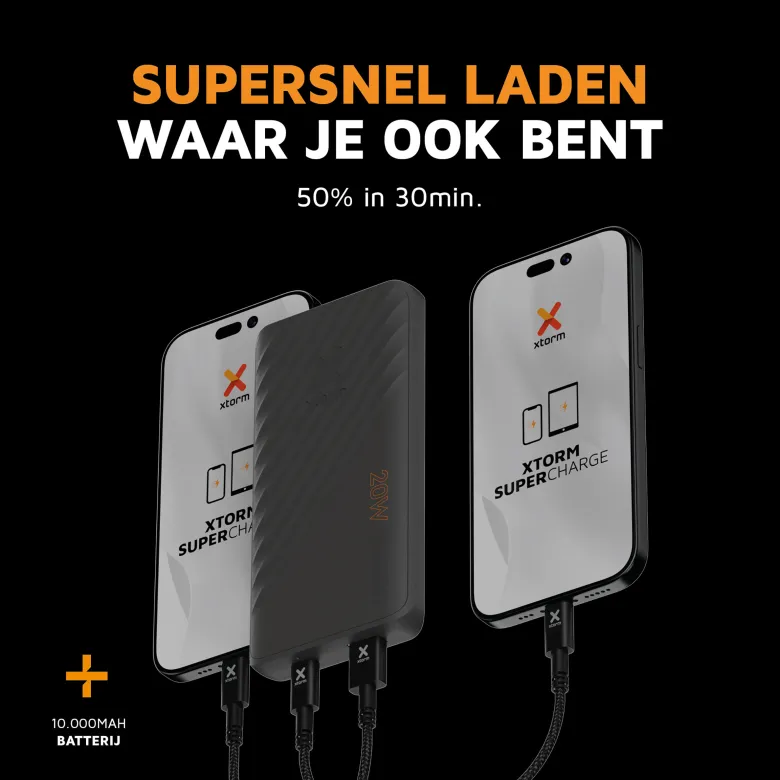 Xtorm Go2 Series 10.000 mAh Powerbank bundel
