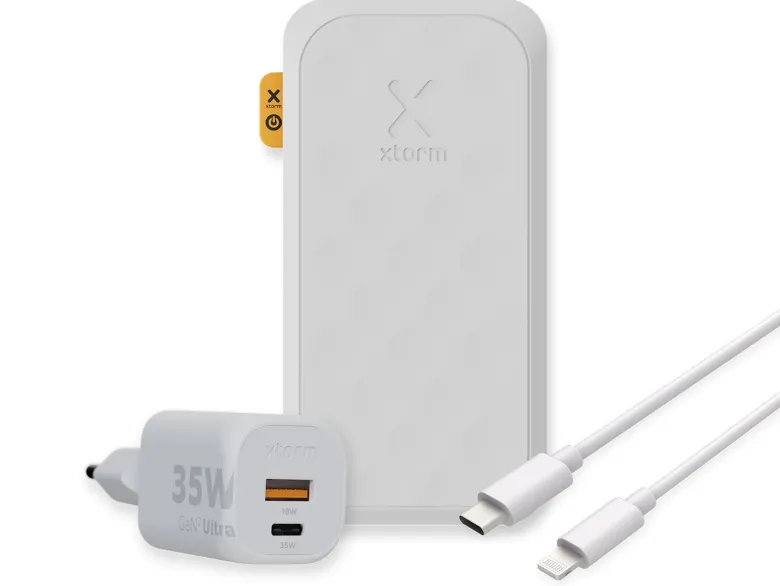 Xtorm 20.000 mAh Powerbank bundel - White