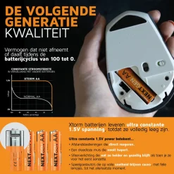 Xtorm NextGen USB-C Rechargeable AA Batterijen - Set van 4