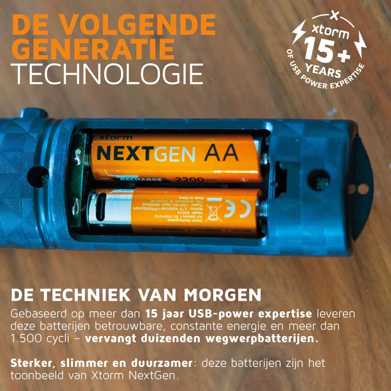 Xtorm NextGen USB-C Rechargeable AA Batterijen - Set van 4