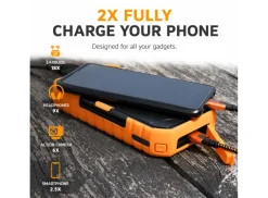 Xtorm Rugged 10.000 mAh powerbank op zonne-energie
