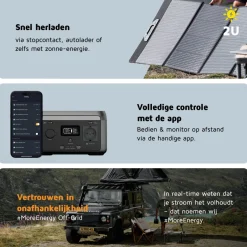 Xtorm 300 watt powerstation met 200 watt zonnepaneel