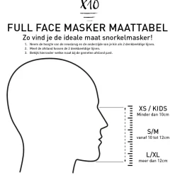 X10 Volwassen S/M snorkelmasker - Blue