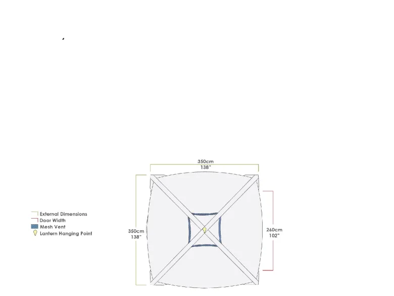 Zempire Aerobase 3+1 opblaasbare partytent met zijwand