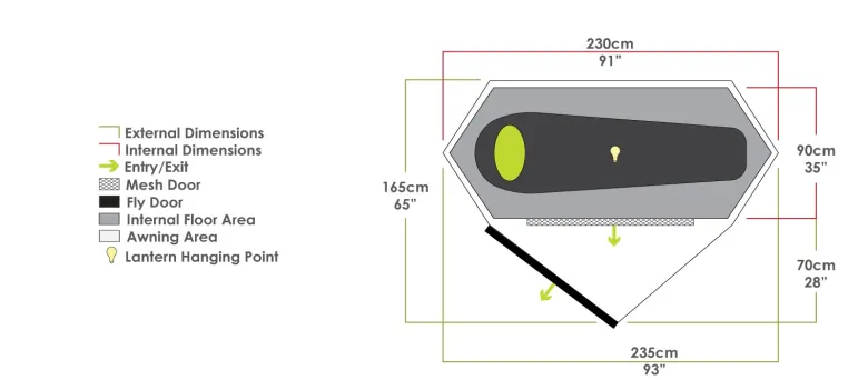 Zempire ATOM 1 trekkerstent
