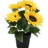 Zonnebloem in pot 28 cm kunstplant
